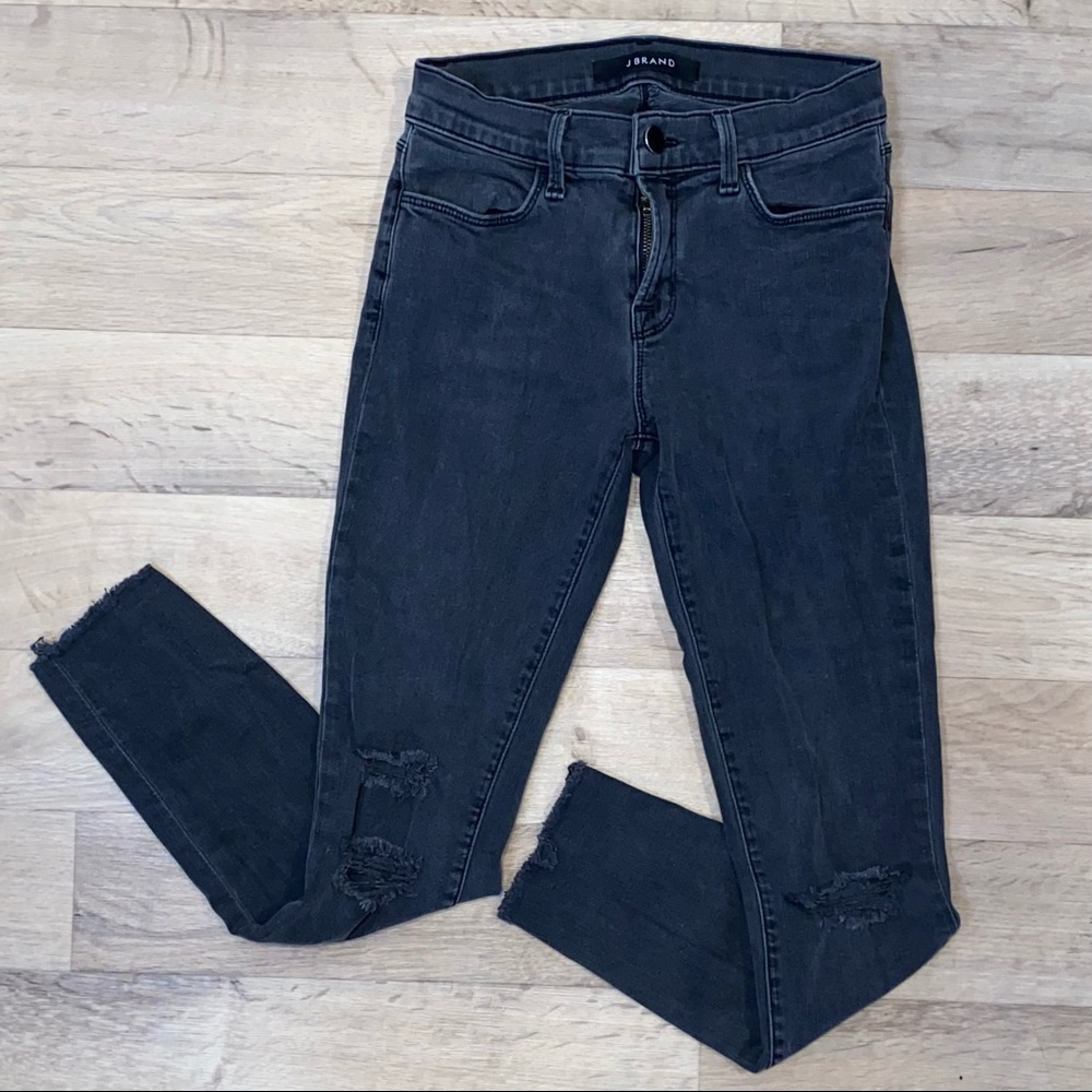 J Brand Skinny Black Demin with Stretch